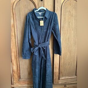 Boden Blue Clara Cord Midi Dress